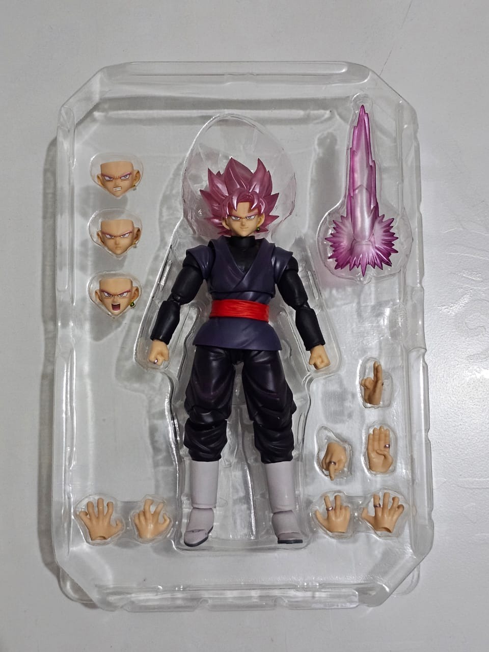 (Kondisi Bekas) SHF Black Goku Rose Event Exclusive Color Edition By Bandai Spirits