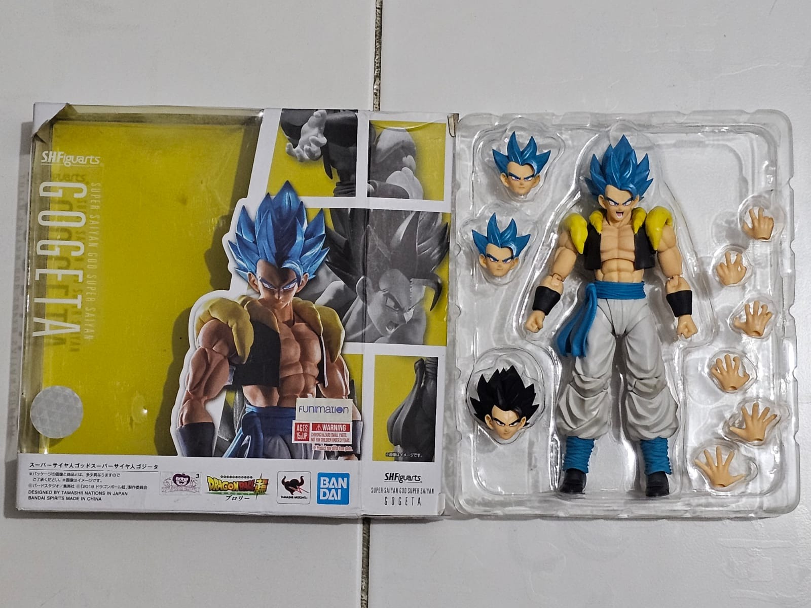 (Kondisi Bekas) SHF S.H.Figuarts Ssgss gogeta By Bandai Spirits