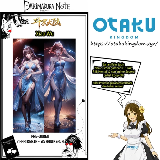 Image of Sarung Bantal Dakimakura 3D Art Xiao Wu Cosmic Star Stellar Ver. - Soul Land Pillow Cover Only Or + Pillow Core By Otaku Kingdom
