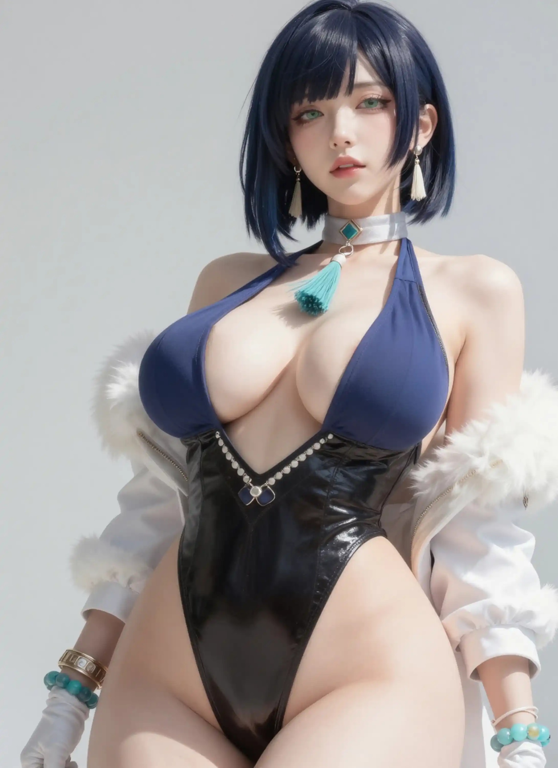 AI Cosplayer Yelan Genshin Impact R18 Bundle - 95 Ultra HD Lewd Images + 8 Hot Short Videos