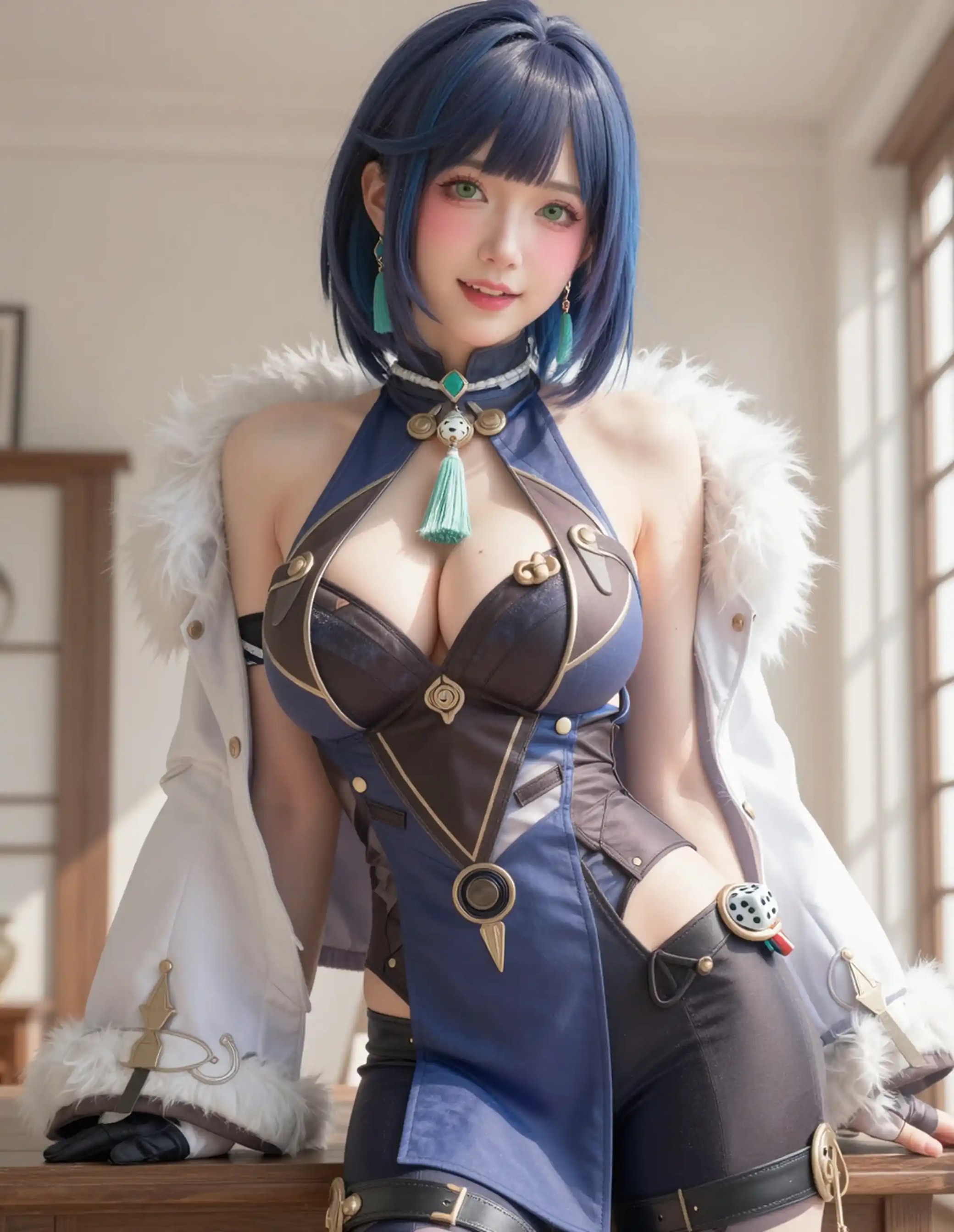 AI Cosplayer Yelan Genshin Impact R18 Bundle - 95 Ultra HD Lewd Images + 8 Hot Short Videos