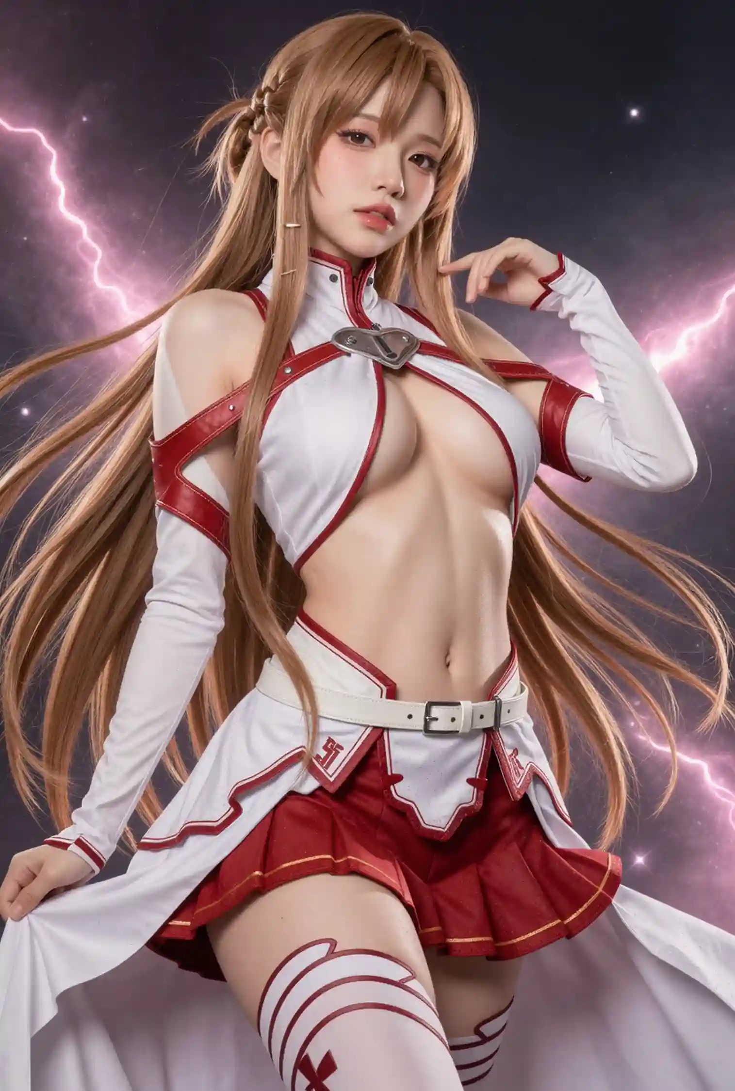 AI Cosplayer Yuuki Asuna Sword Art Online R18 Bundle - 104 Ultra HD Lewd Images + 8 Hot Short Videos
