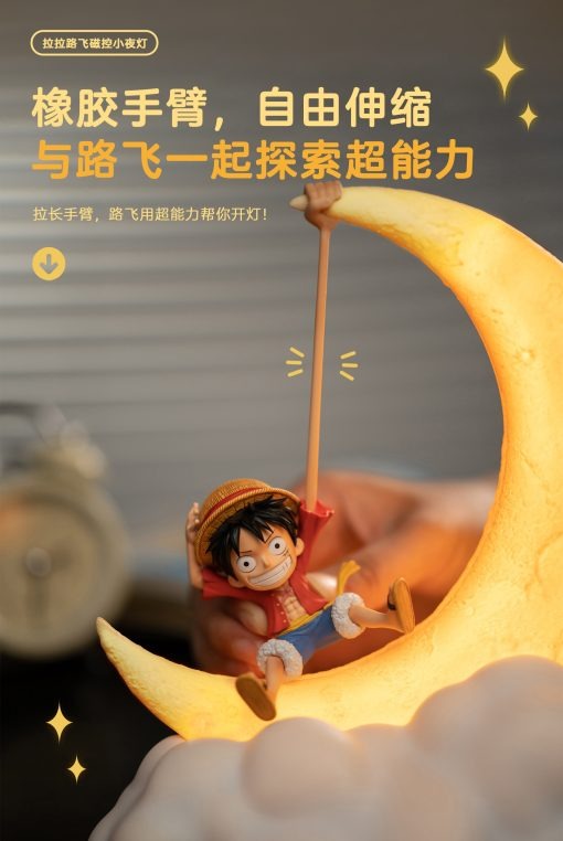 Anime Figure Monkey D Luffy Magnetic Control Night Light Peripheral - One Piece By Happy Life x TOEI ANIMATION