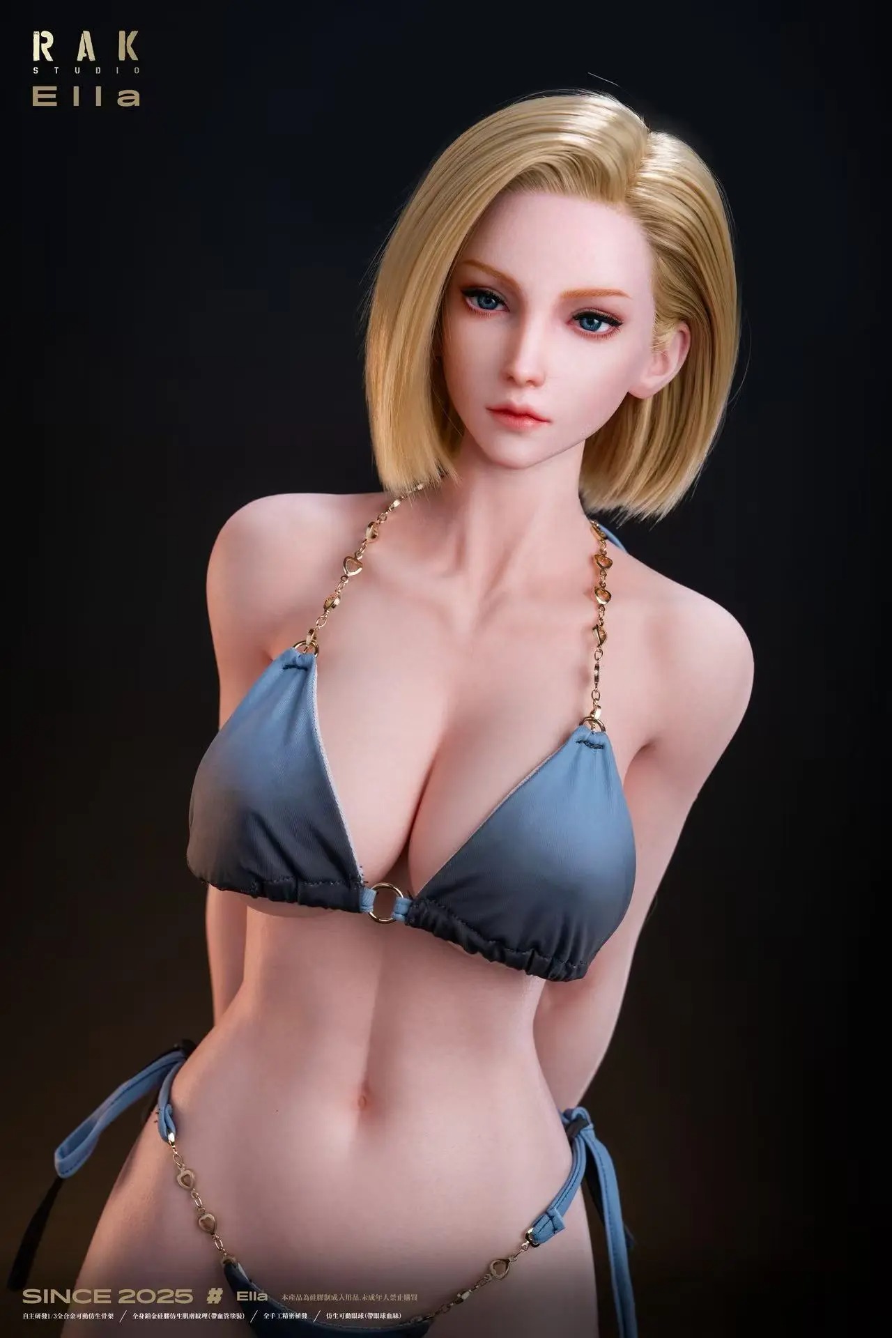 [Cast-Off] Silicone Action Figure 1/3 Cosplayer Ella as Android 18 - Dragonball Z By Rak Studio X Ella
