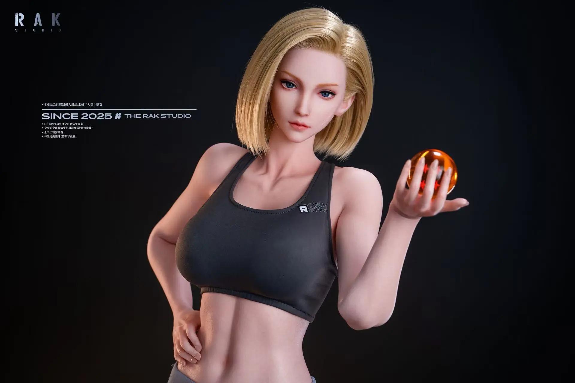 [Cast-Off] Silicone Action Figure 1/3 Cosplayer Ella as Android 18 - Dragonball Z By Rak Studio X Ella