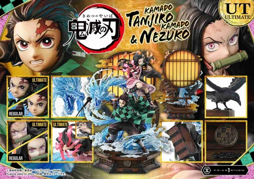 Image of Scaled Figure 1/6 Tanjiro Kamado & Nezuko Kamado Concept Masterline Deluxe Ver. - Kimetsu No Yaiba By Prime 1 Studio