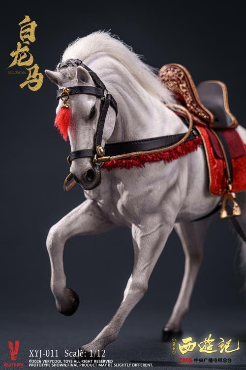 Action Figure 1/12 White Dragon Horse - Journey to the West (1986) 40th Anniversary Collector's Edition By Very Cool