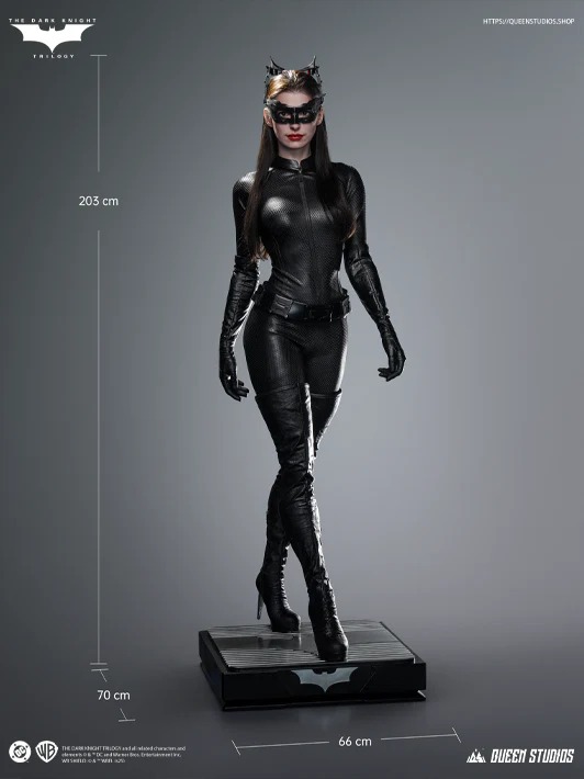 Silicone Life Size Figure Catwoman With Real Hair Material (200cm) - The Dark Knight Ver. By Queen Studios