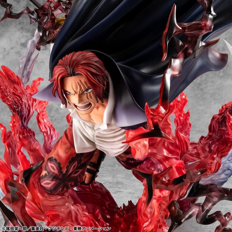 Exclusive Figure One Piece Portrait of Pirates SA-MAXIMUM Red-Haired Pirates Captain Shanks - Kamusari Version BY MEGAHOUSE