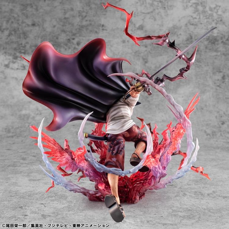 Exclusive Figure One Piece Portrait of Pirates SA-MAXIMUM Red-Haired Pirates Captain Shanks - Kamusari Version BY MEGAHOUSE