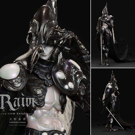 Image of Action Figure 1/12 Raim Crow Knight - Illustration by Amano Yoshitaka By Underverse