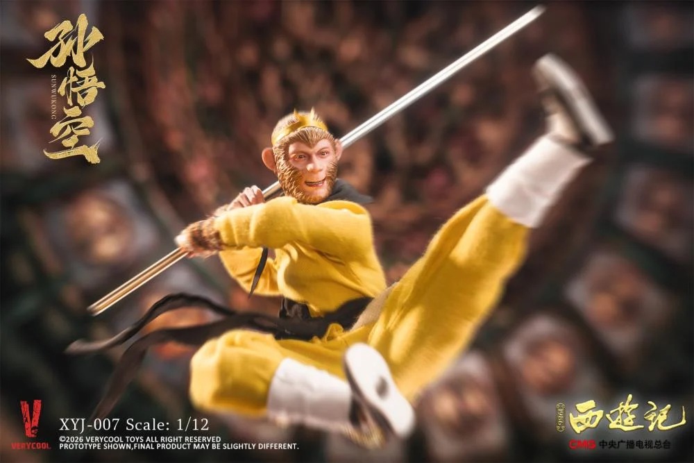 Action Figure 1/12 Sun Wukong - Journey to the West (1986) 40th Anniversary Collector's Edition By Very Cool