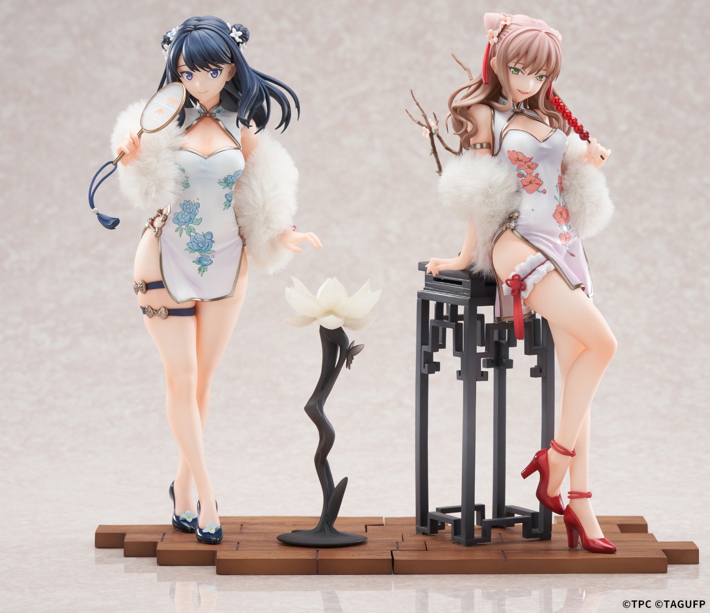 [Set of 2] Scaled Figure 1/7 Takarada Rikka & Minami Yume - China Dress Ver. Gridman Universe By APEX