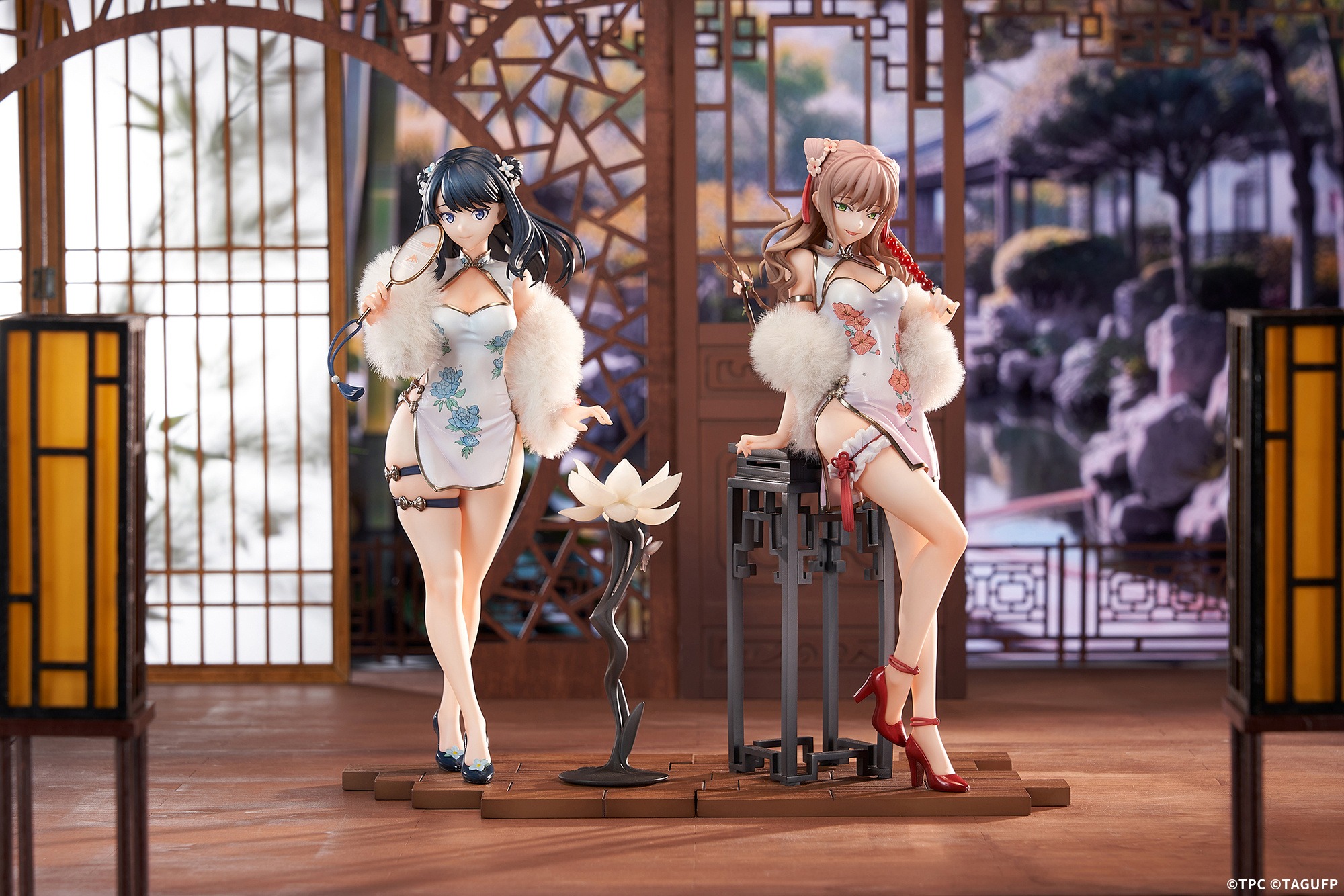 [Set of 2] Scaled Figure 1/7 Takarada Rikka & Minami Yume - China Dress Ver. Gridman Universe By APEX
