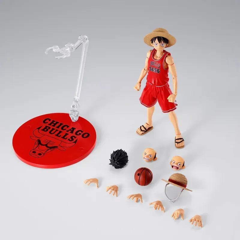 SHF S.H.Figuarts MONKEY.D.LUFFY CHICAGO BULLS ver. - ONE PIECE×NBA By Premium Bandai
