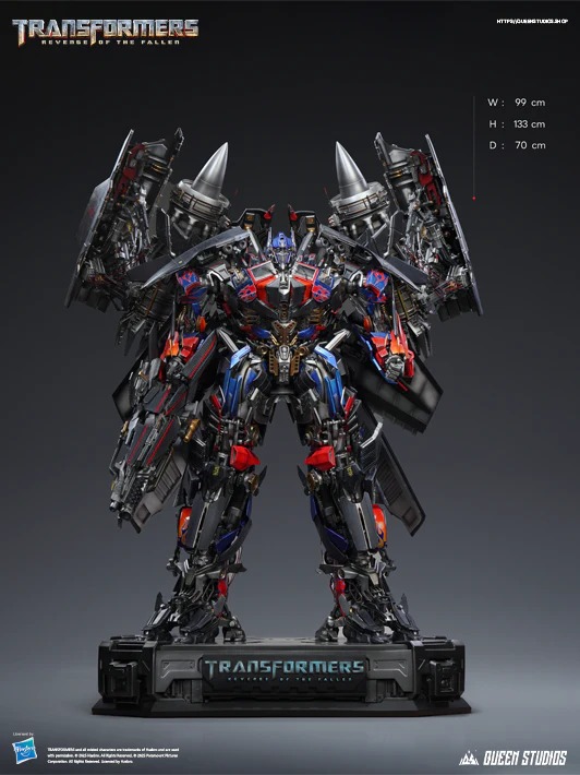 Non Scaled Premium Figure Optimus Prime Jet Power Ver. - Transformer Reverse Of The Fallen By Queen Studios