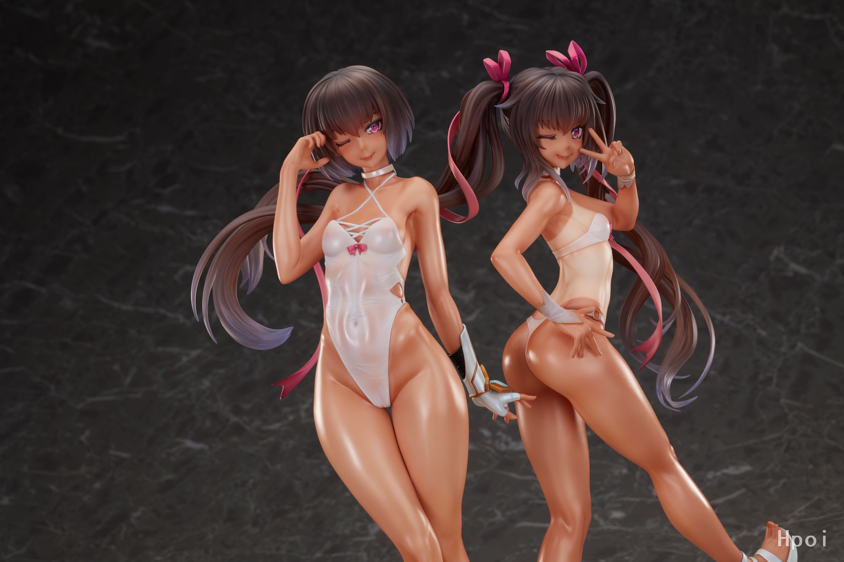[Set of 2] Scaled Figure 1/6 Adult & Young Yukikaze - Swimsuit Ver. Taimanin RPGX By Magi Arts