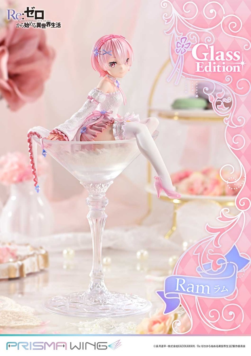 Prisma Wing Scaled Figure 1/7 Ram - Glass Edition Ver. Re:Zero kara Hajimaru Isekai Seikatsu By Prime 1 Studio