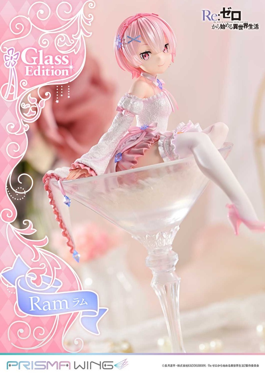 Prisma Wing Scaled Figure 1/7 Ram - Glass Edition Ver. Re:Zero kara Hajimaru Isekai Seikatsu By Prime 1 Studio