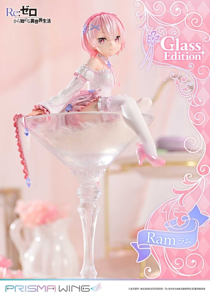 Prisma Wing Scaled Figure 1/7 Ram - Glass Edition Ver. Re:Zero kara Hajimaru Isekai Seikatsu By Prime 1 Studio