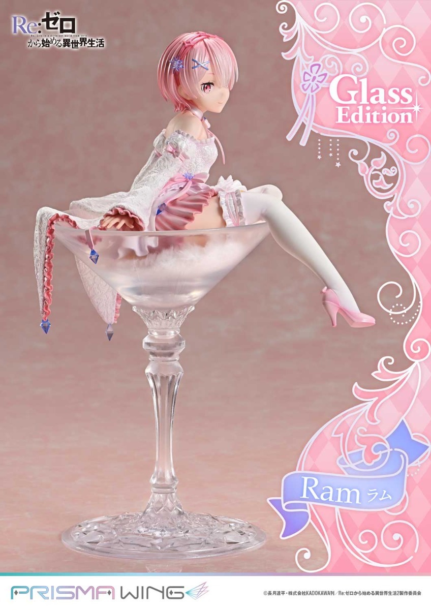 Prisma Wing Scaled Figure 1/7 Ram - Glass Edition Ver. Re:Zero kara Hajimaru Isekai Seikatsu By Prime 1 Studio