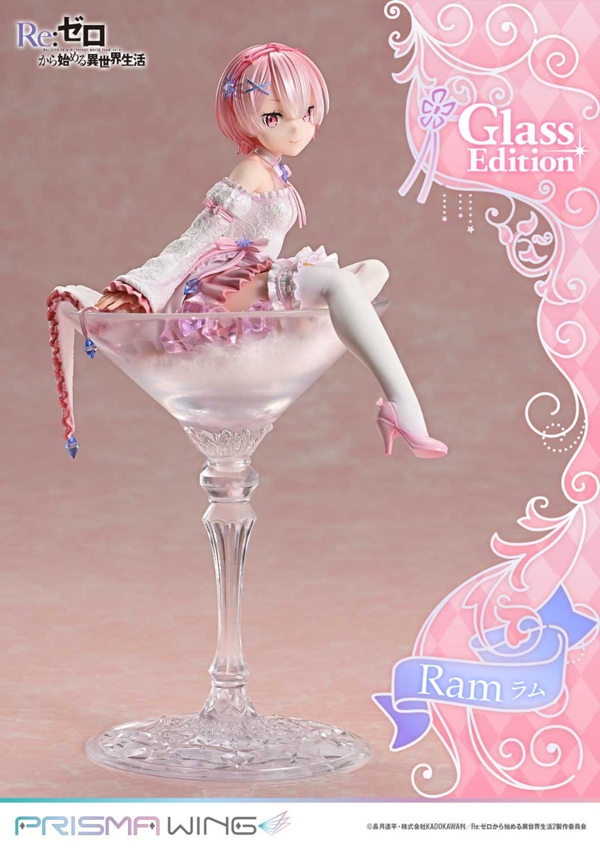 Prisma Wing Scaled Figure 1/7 Ram - Glass Edition Ver. Re:Zero kara Hajimaru Isekai Seikatsu By Prime 1 Studio