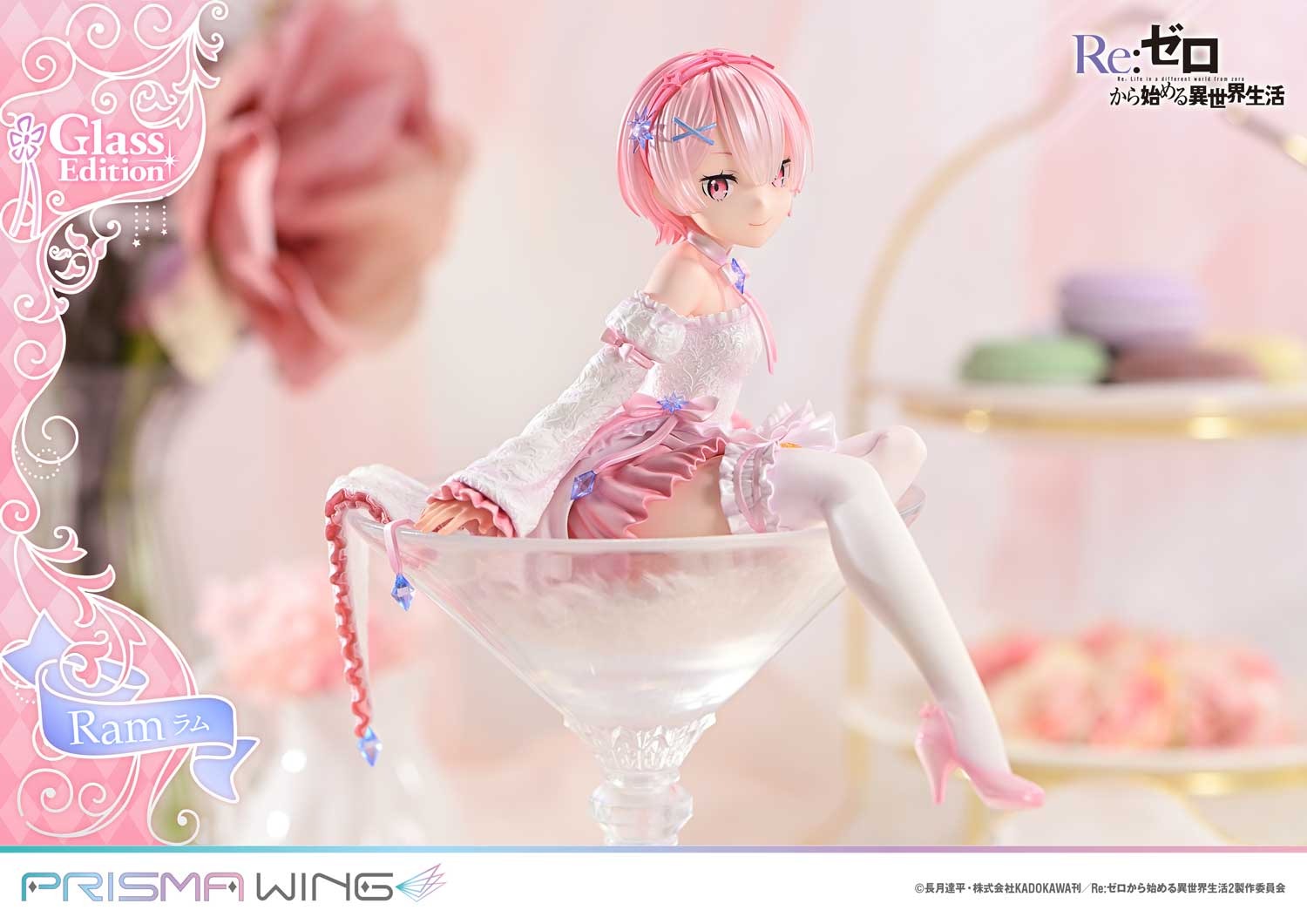 Prisma Wing Scaled Figure 1/7 Ram - Glass Edition Ver. Re:Zero kara Hajimaru Isekai Seikatsu By Prime 1 Studio