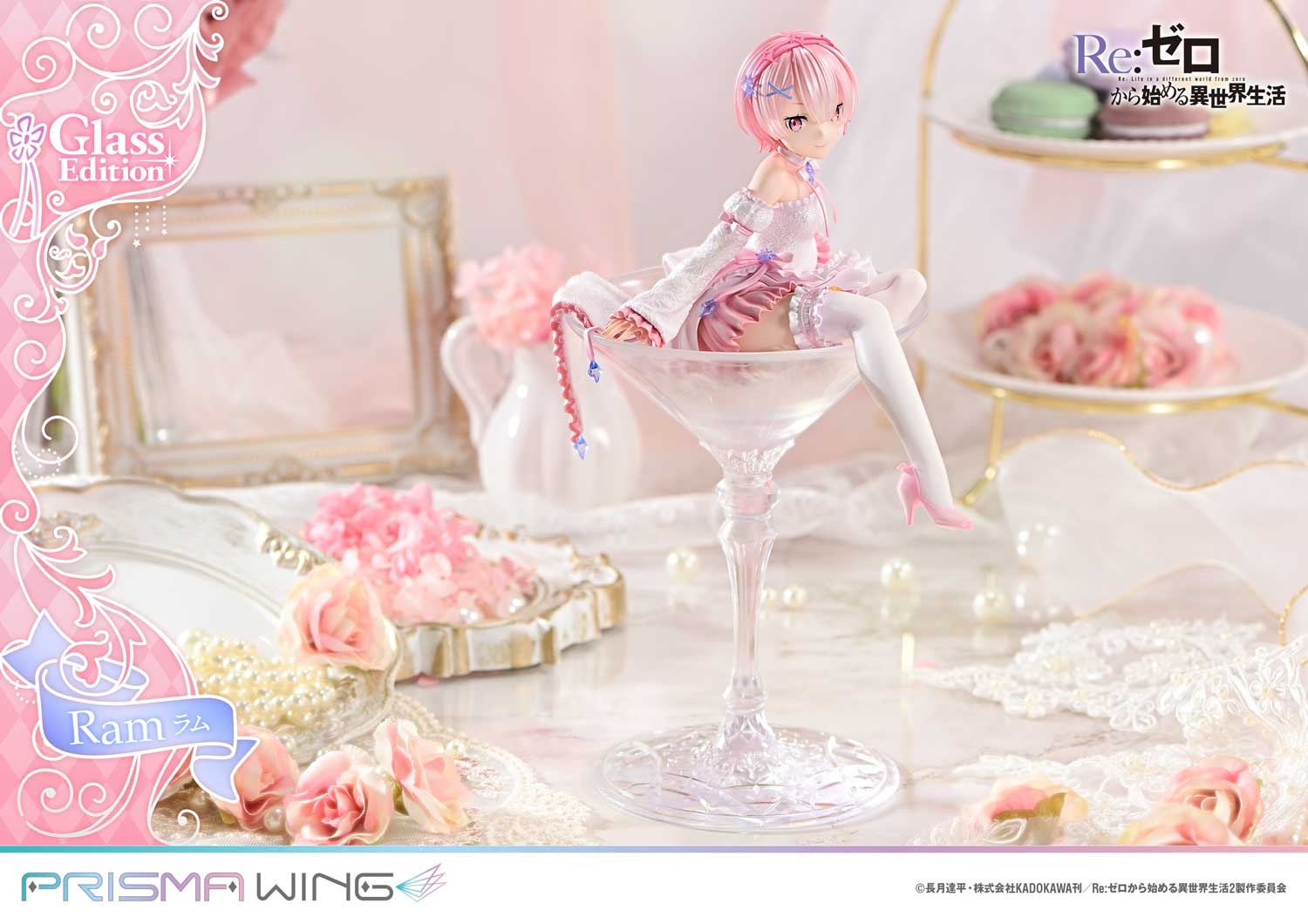 Prisma Wing Scaled Figure 1/7 Ram - Glass Edition Ver. Re:Zero kara Hajimaru Isekai Seikatsu By Prime 1 Studio