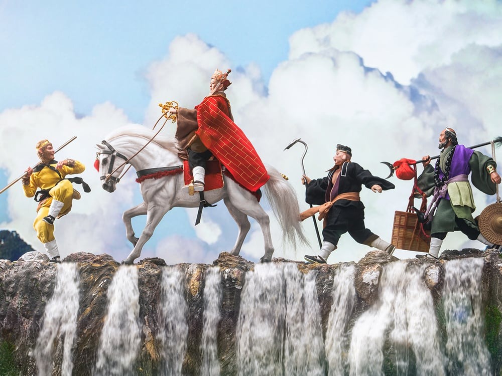 Action Figure 1/12 Complete Deluxe Set - Journey to the West (1986) 40th Anniversary Collector's Edition By Very Cool