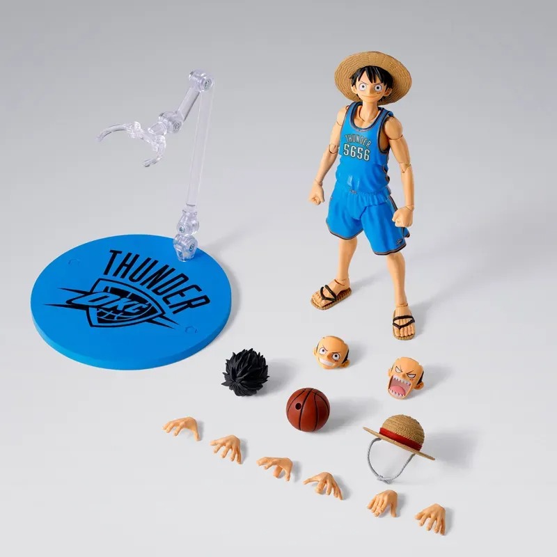 SHF S.H.Figuarts MONKEY.D.LUFFY OKLAHOMA CITY THUNDER ver. - ONE PIECE×NBA By Premium Bandai