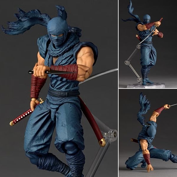 Revoltech Amazing Yamaguchi Action Figure Ryu Hayabusa - Ninja Ryuukenden By Kaiyodo