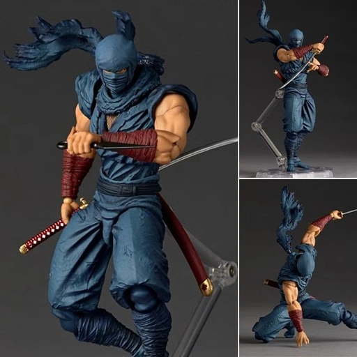 Image of Revoltech Amazing Yamaguchi Action Figure Ryu Hayabusa - Ninja Ryuukenden By Kaiyodo