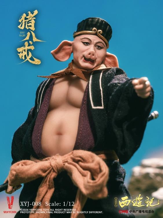 Action Figure 1/12 Zhu Bajie - Journey to the West (1986) 40th Anniversary Collector's Edition By Very Cool