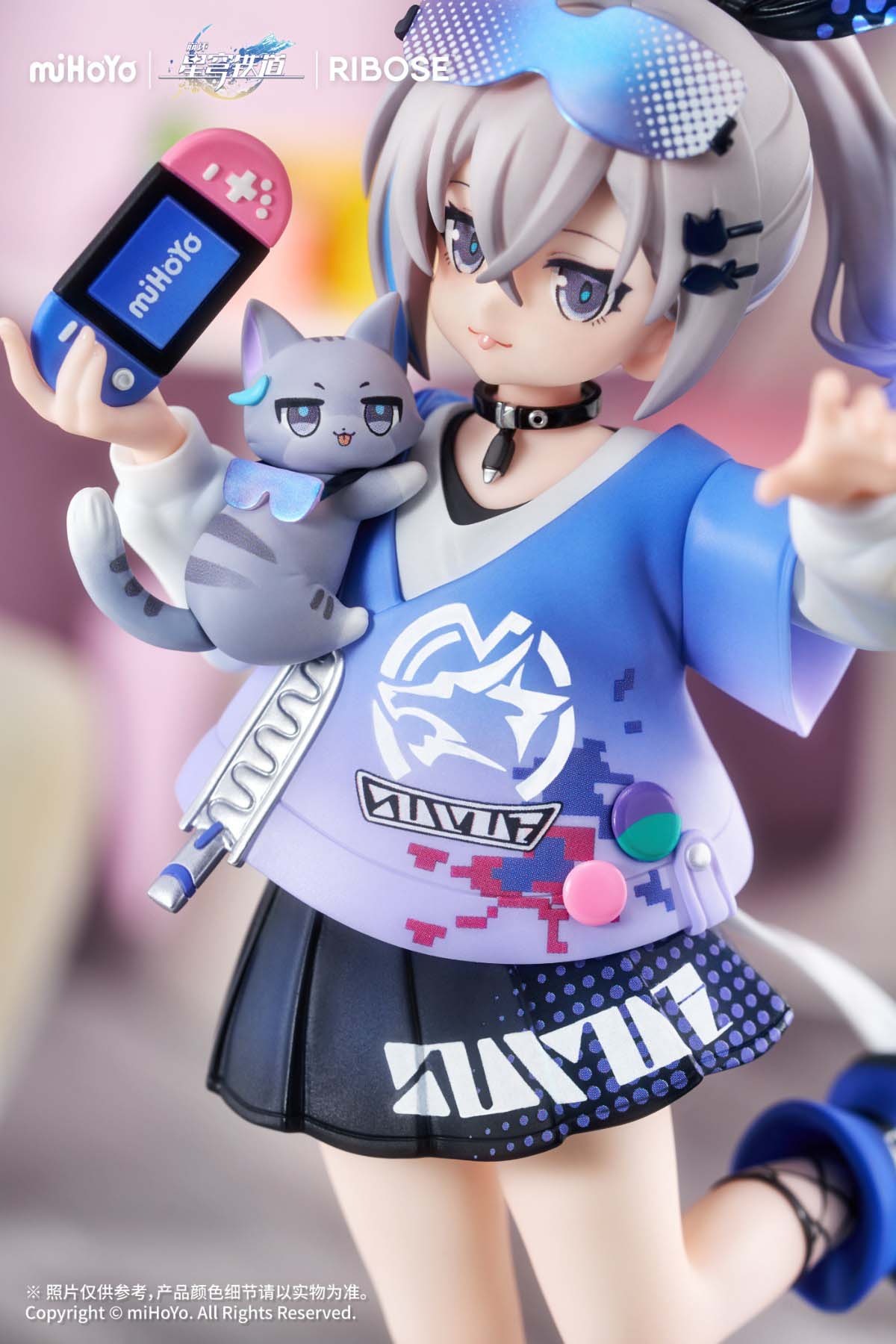 RISE UP+ Non Scaled Figure Silver Wolf - Little Cat Series Ver. Honkai: Star Rail (19cm) By RIBOSE