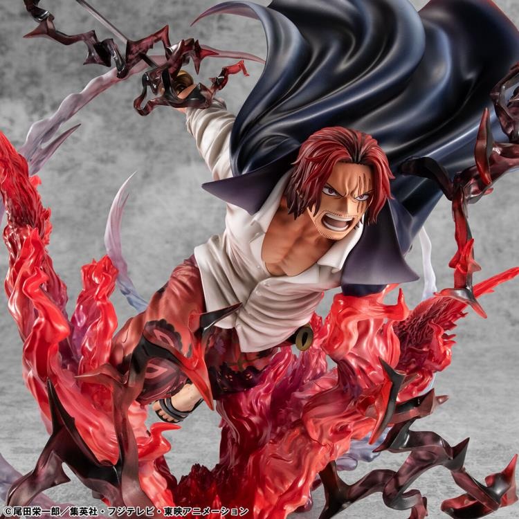 Exclusive Figure One Piece Portrait of Pirates SA-MAXIMUM Red-Haired Pirates Captain Shanks - Kamusari Version BY MEGAHOUSE