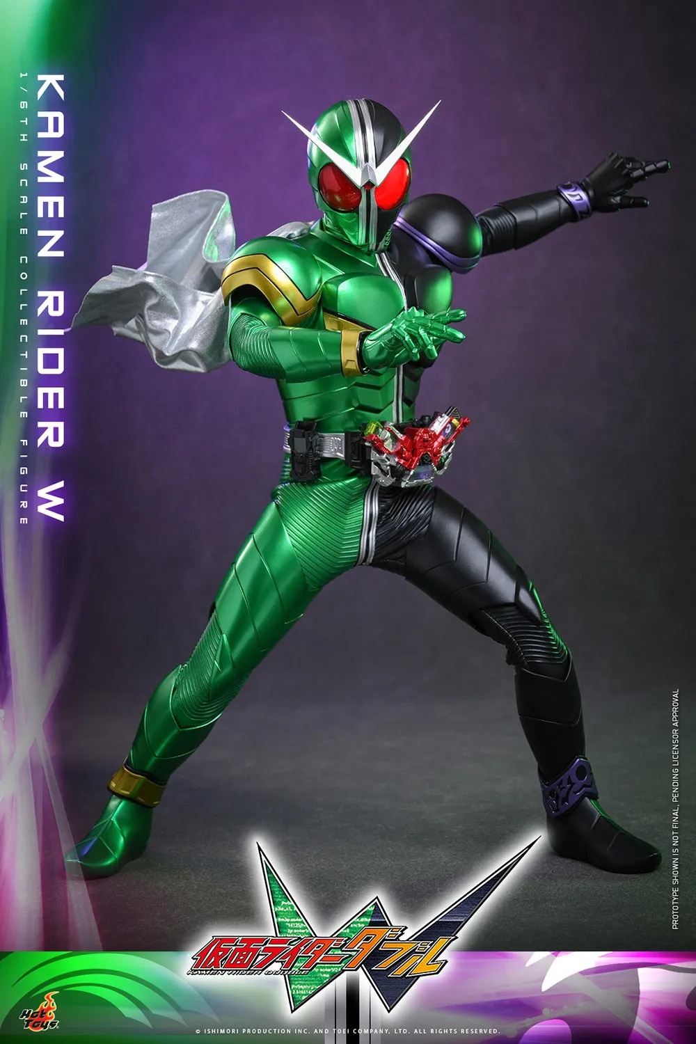 Action Figure 1/6 Kamen Rider W Cyclone Joker By Hot Toys