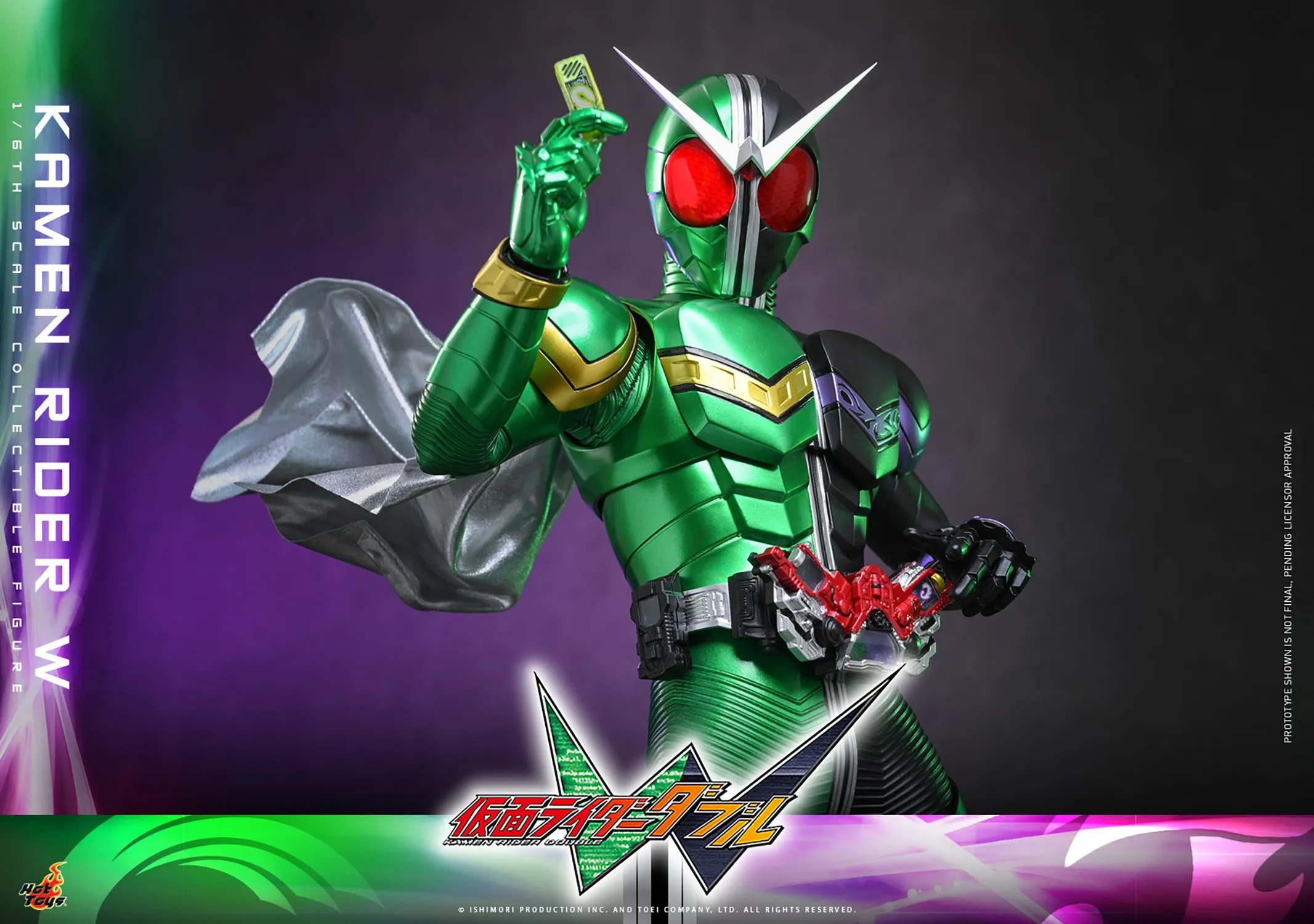 Action Figure 1/6 Kamen Rider W Cyclone Joker By Hot Toys