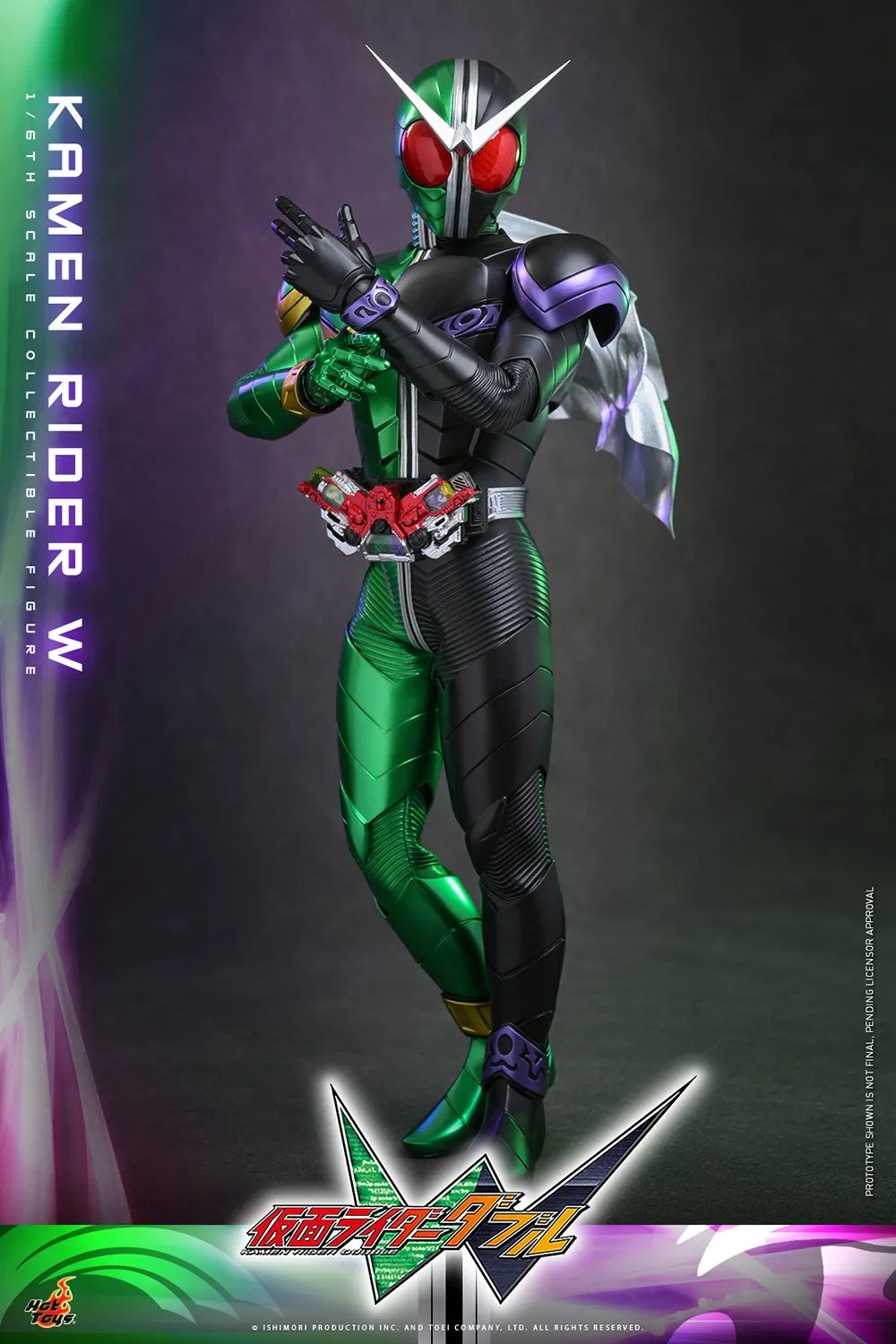 Action Figure 1/6 Kamen Rider W Cyclone Joker By Hot Toys