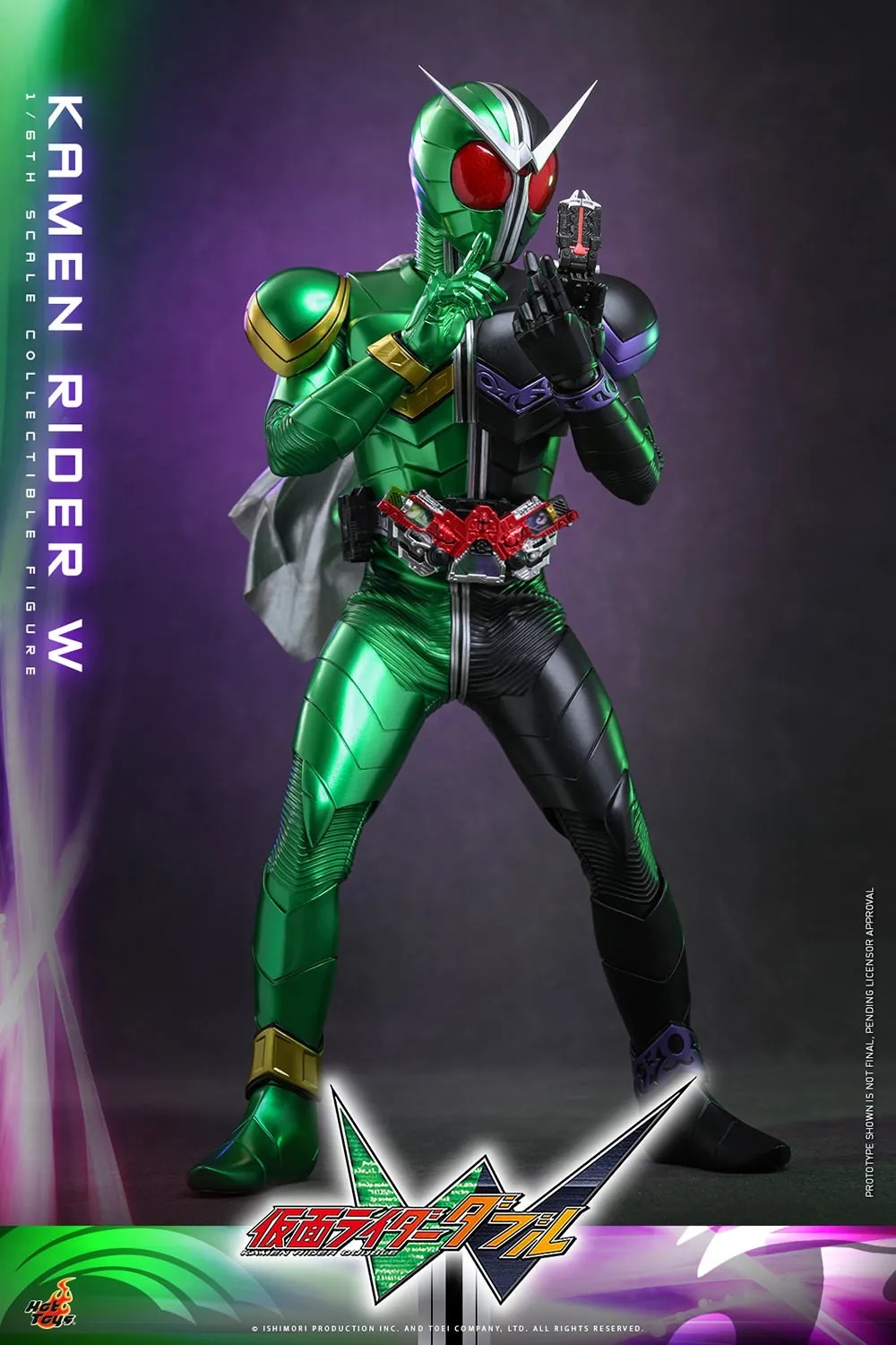 Action Figure 1/6 Kamen Rider W Cyclone Joker By Hot Toys