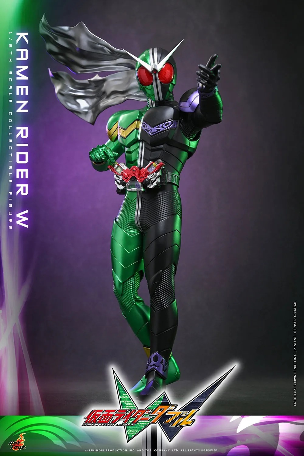 Action Figure 1/6 Kamen Rider W Cyclone Joker By Hot Toys