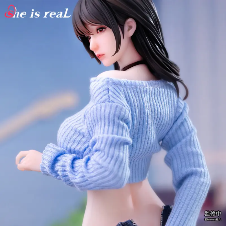 Scaled Figure 1/6 Guitar Meomei With Real Clothes Fabric - Illustration by Hitomio By She Is Real
