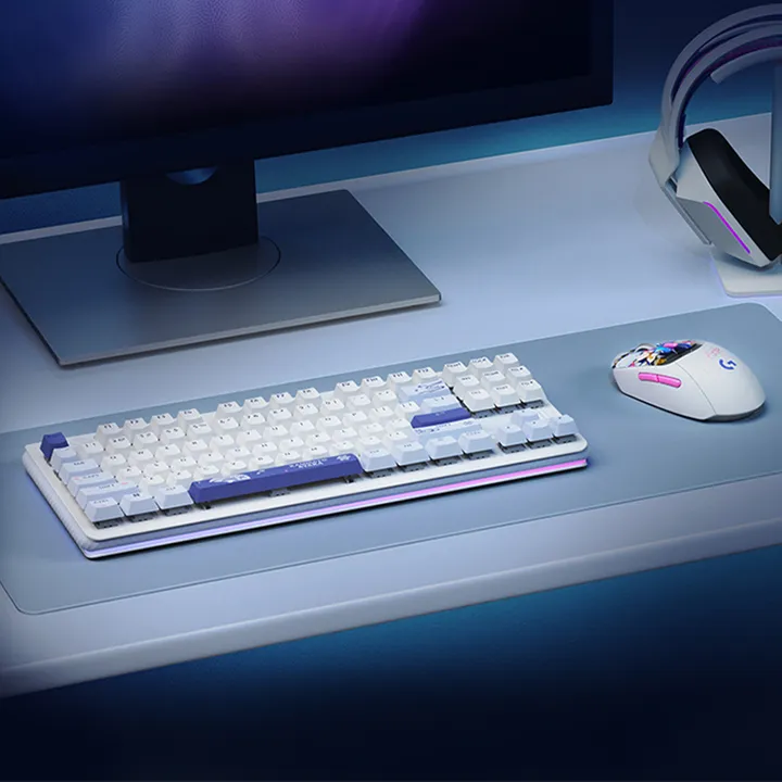 Kamisato Ayaka Customized Model Genshin Impact x Logitech G517 Wireless Gaming Mechanical Keyboard By Logitech