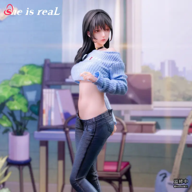 Scaled Figure 1/6 Guitar Meomei With Real Clothes Fabric - Illustration by Hitomio By She Is Real