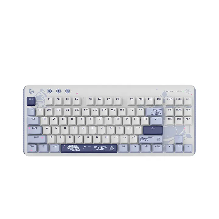 Kamisato Ayaka Customized Model Genshin Impact x Logitech G517 Wireless Gaming Mechanical Keyboard By Logitech