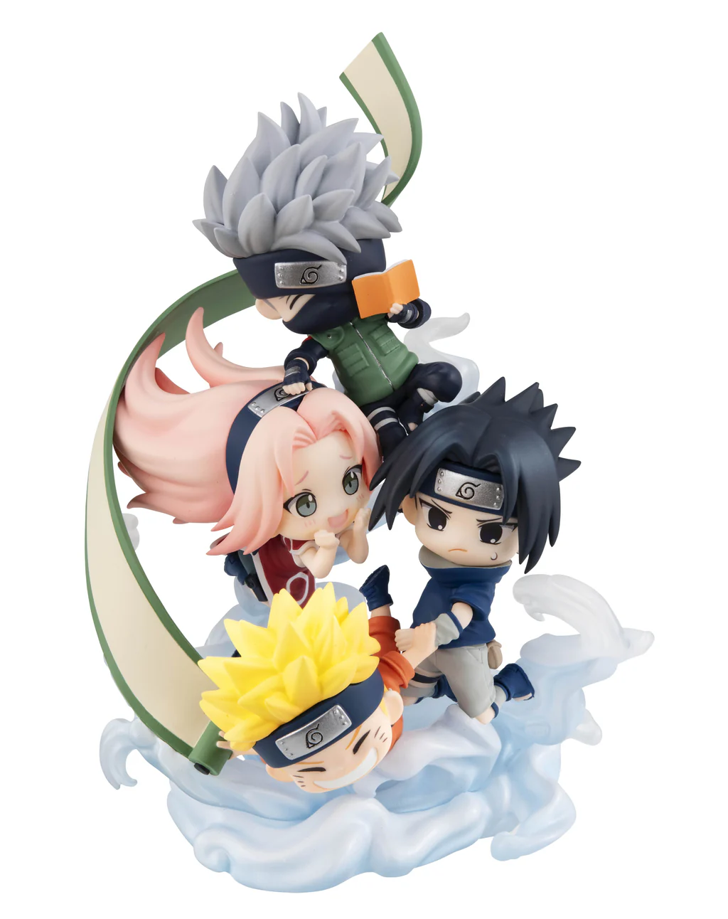 [With Bonus] FigUnity Figure Team 7 Hatake Kakashi, Uzumaki Naruto, Uchiha Sasuke, Haruno Sakura - Naruto Shippuden (13cm) By MegaHouse