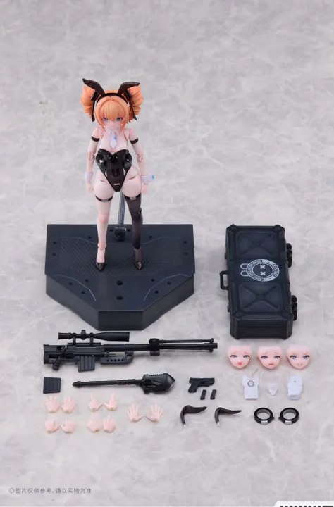 Bunny Rapid Action Squad 1/12 Action Figure Sniper Leoni By Sushing