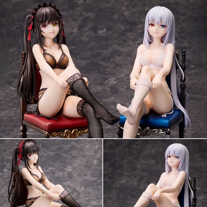 [Set of 2] Scaled Figure 1/7 Tokisaki Kurumi & White Queen - Lingerie Ver. Date A Live By Design COCO