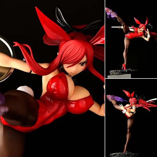 Scaled Figure 1/6 Erza Scarlet - High Kick Crimson Bunny Ver. Fairy Tail By OrcaToys