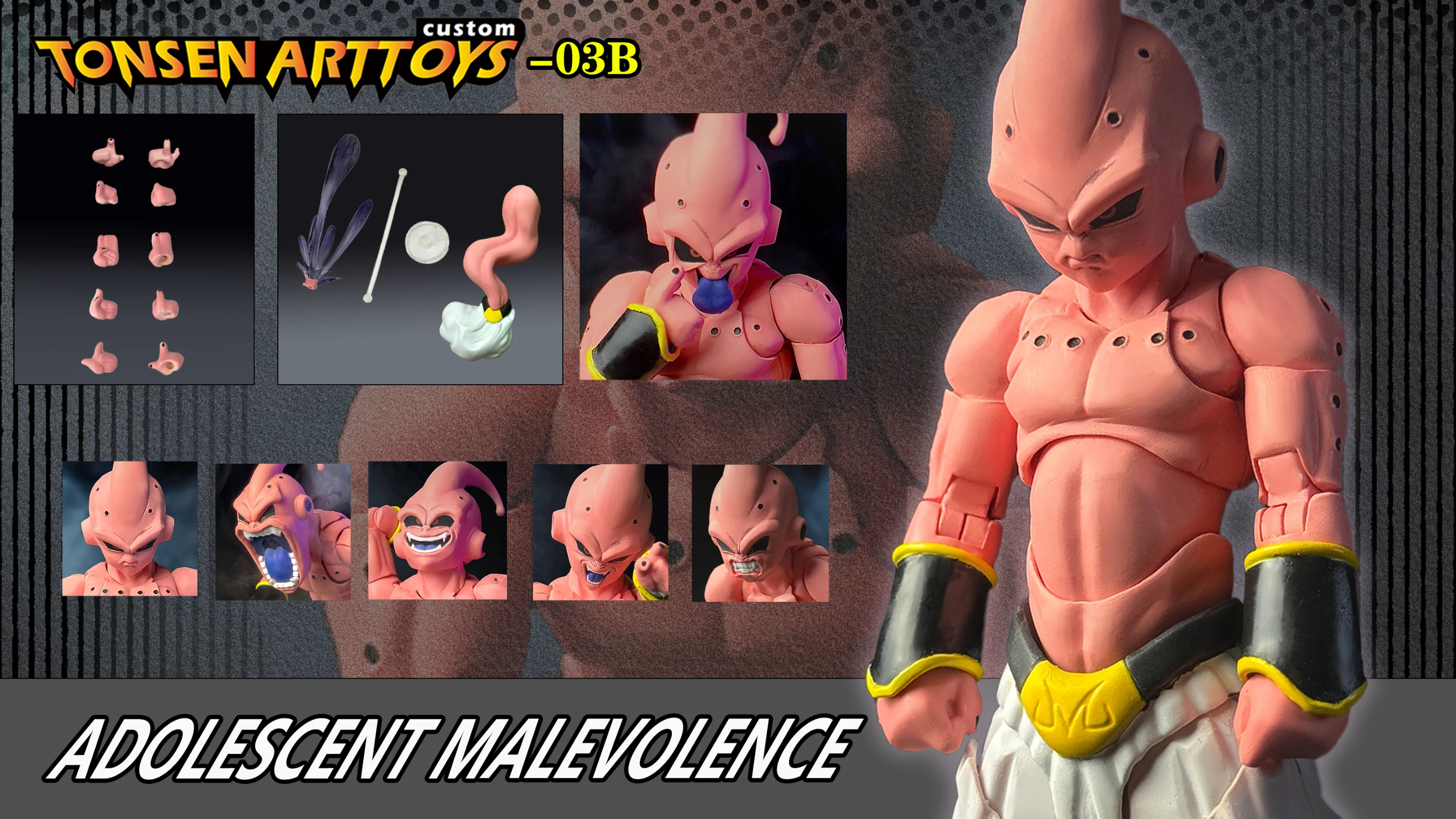 [READY STOCK ITEM] SHF 1/12 KID BHU / KID BOO ADOLESCENT MALEVOLENCE (VERSION 03B) By TONSEN ARTTOYS