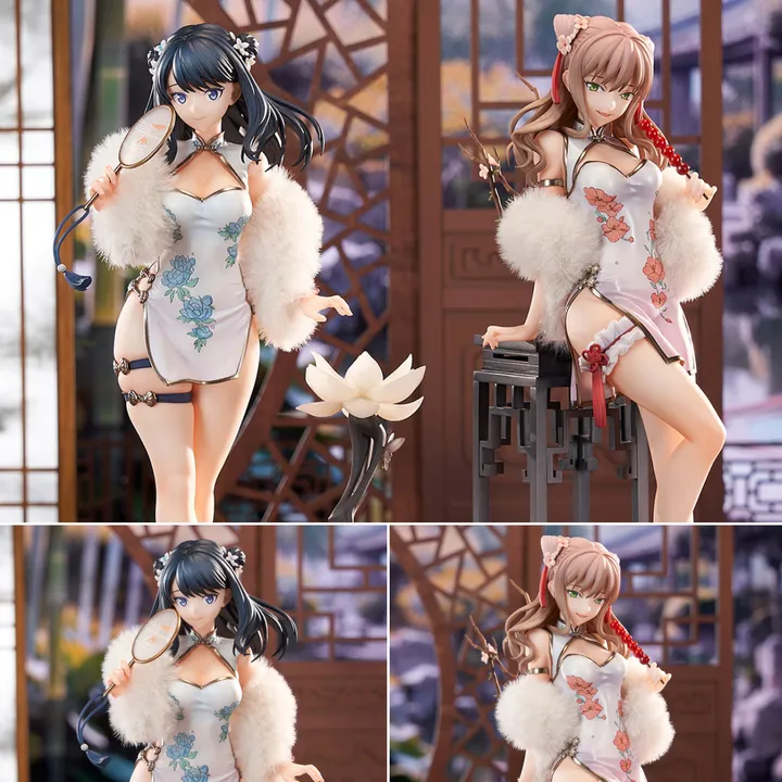 [Set of 2] Scaled Figure 1/7 Takarada Rikka & Minami Yume - China Dress Ver. Gridman Universe By APEX